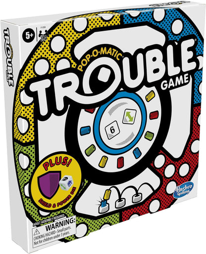 Hasbro_Gaming_Trouble_Board_Game,_Includes_Bonus_Power_Die_and_Shield,_Family_Game_for_2-4_Players,_Ages_5_and_Up_(Amazon_Exclusive)