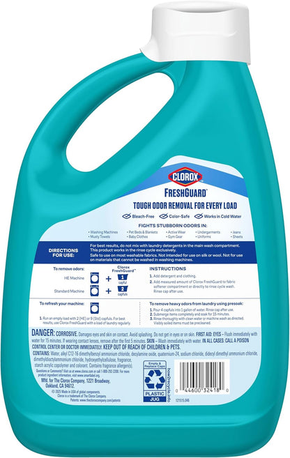Clorox_FreshGuard_Laundry_Odor_Remover,_0%_Bleach,_Clean_Linen,_80_Fl_Oz.,_Pack_of_2_(Pack_May_Vary)