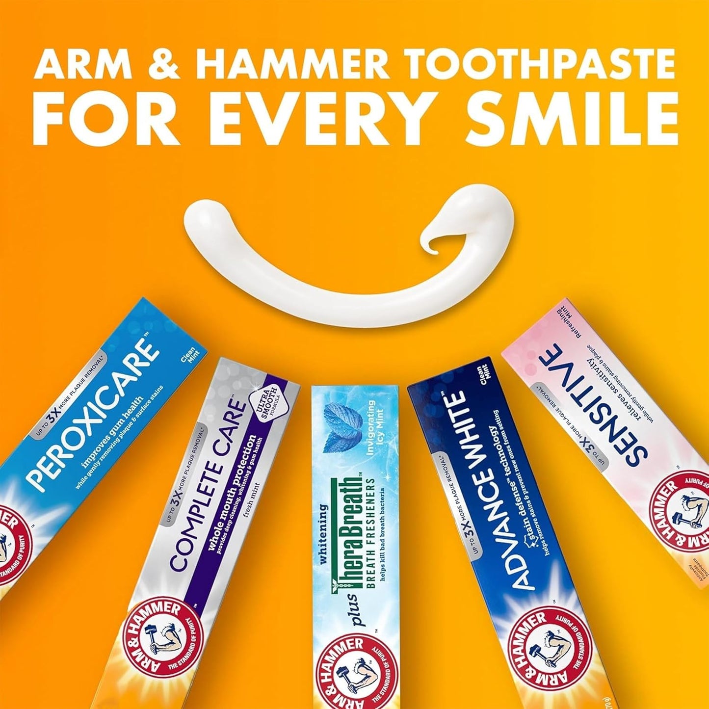 ARM_&_Hammer_Complete_Care_Toothpaste,_Teeth_Whitening_Toothpaste_with_Baking_Soda,_Fluoride,_Whole_Mouth_Protection,_Fresh_Mint_Flavor,_6.0_oz_(Pack_of_4)