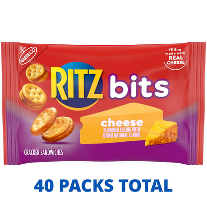 RITZ_Bits_Cheese_Sandwich_Crackers,_Bulk_Lunch_Snacks,_40_Snack_Packs_(4_Boxes)