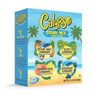 Calypso_Singles_To_Go!_Drink_Mix_Variety_Pack_–_Lemonade_On-the-Go_Powdered_Drink_Mix_Packets_–_Low_Calorie_Water_Enhancer_–_Island_Wave,_Kiwi,_Southern_Peach,_Ocean_Blue_Lemonade,_30_Count