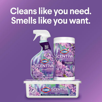 Clorox_Scentiva_Disinfecting_Wipes,_Lavender_and_Jasmine,_Antibacterial,_75_Count
