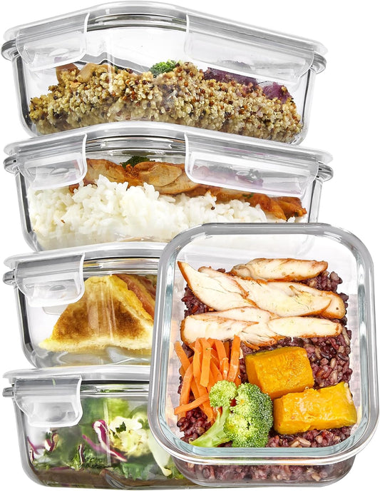 Vtopmart_5Pack_22oz_Glass_Storage_Containers_with_Lids,_Glass_Meal_Prep_Food_Container_Sets_with_Snap_Airtight_Lid_for_Microwave,_Oven,_Freezer_and_Dishwasher,_Grey