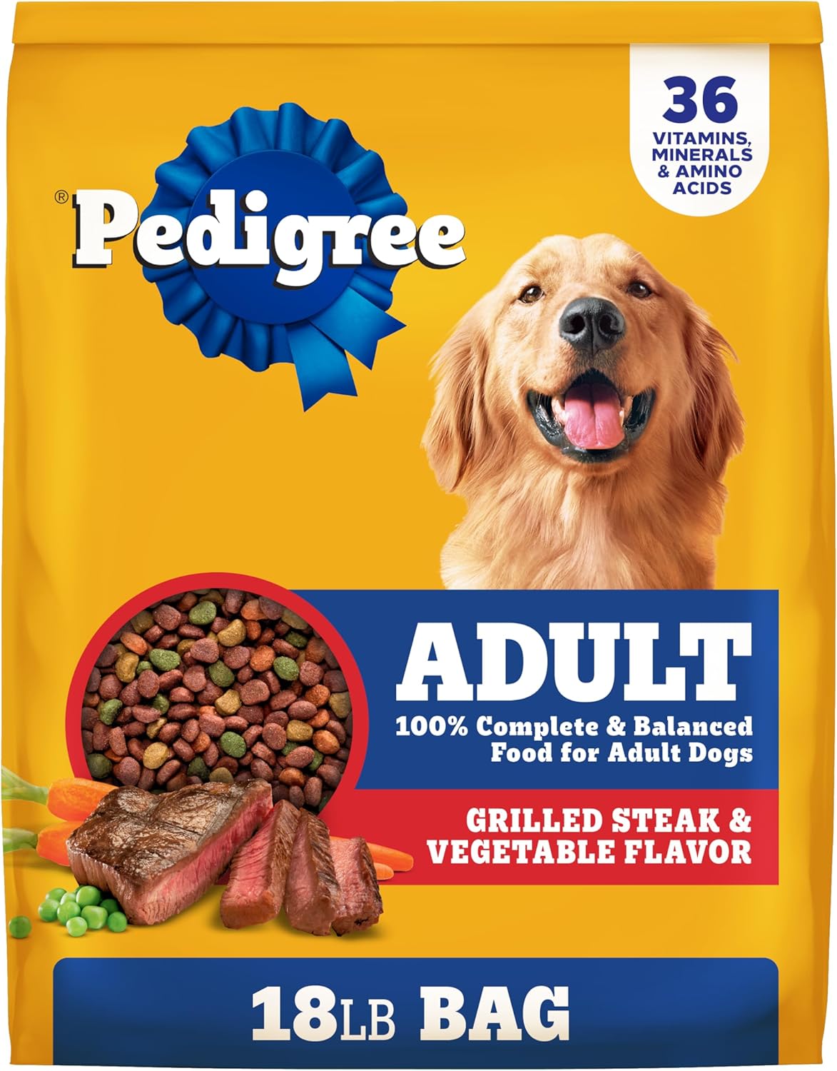 Pedigree_Adult_Dry_Dog_Food,_Complete_Nutrition,_Grilled_Steak_&_Vegetable_Flavor,_18_lb._Bag