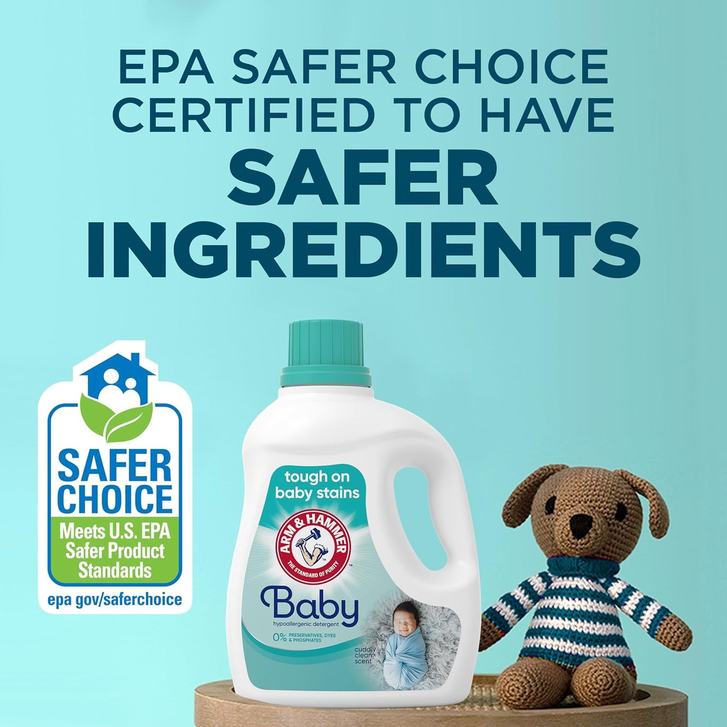 ARM_&_HAMMER_Baby,_77_Loads_Hypoallergenic_Liquid_Laundry_Detergent,_100.5_fl_oz