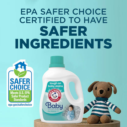 ARM_&_HAMMER_Baby,_77_Loads_Hypoallergenic_Liquid_Laundry_Detergent,_100.5_fl_oz