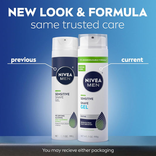 NIVEA_MEN_Sensitive_Shave_Gel,_Shaving_Gel_for_Men_with_Sensitive_Skin,_Enriched_with_VitaminPro_Complex,_7_Oz_Can,_Pack_of_3