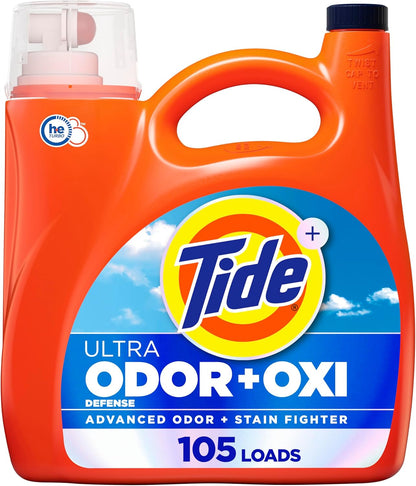 Tide_Ultra_Odor_Defense_Plus_Oxi_Liquid_Laundry_Detergent,_148_fl_oz,_105_Loads,_Advanced_Odor_and_Stain_Fighting_Laundry_Detergent_Liquid