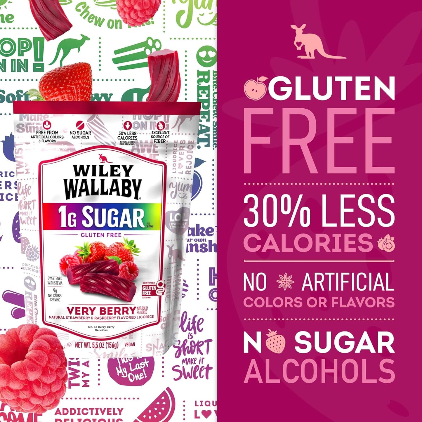 Wiley_Wallaby_5.5_Ounce_Very_Berry_Low_Sugar_Gluten_Free_Gourmet_Australian_Style_Soft_&_Chewy_Licorice_Candy_Twists_(5.5_Ounce_(Pack_of_1))