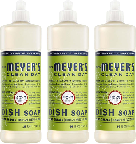 MRS._MEYER'S_CLEAN_DAY_Liquid_Dish_Soap,_Lemon_Verbena,_16_fl._oz_-_Pack_of_3