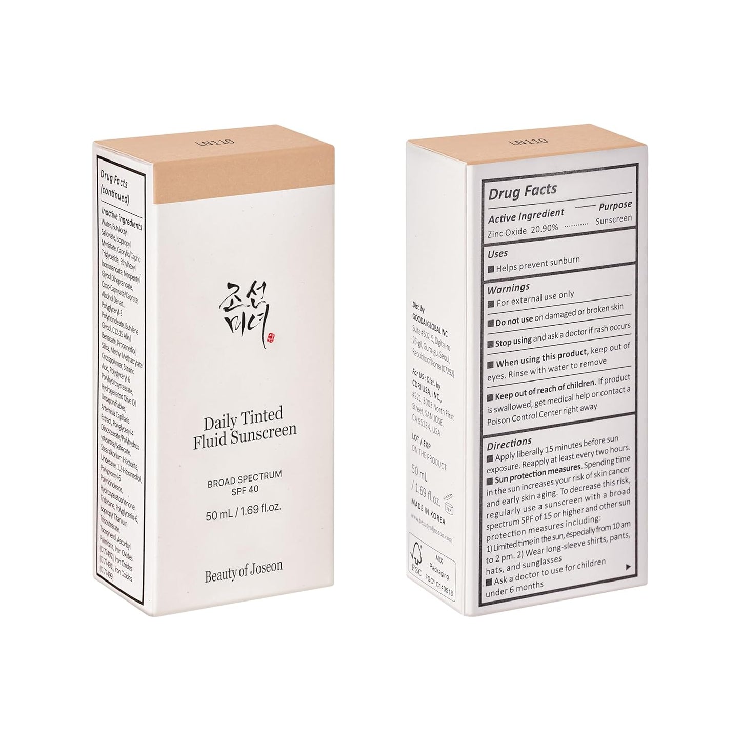 Beauty_of_Joseon_Daily_Tinted_Fluid_Sunscreen_12_Shades_for_Face_Moisturizing_Broad_Spectrum_SPF_40_Korean_Skincare_50ml,_1.69_fl.oz_#LN110_|_12_Shades,_for_Face,_Moisturizing,_Broad_Spectrum,_Korean_Skincare,_#LN110