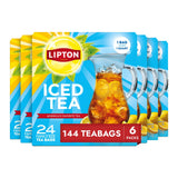 Lipton Unsweetened Iced Tea Bags, Family Size Zero Calories