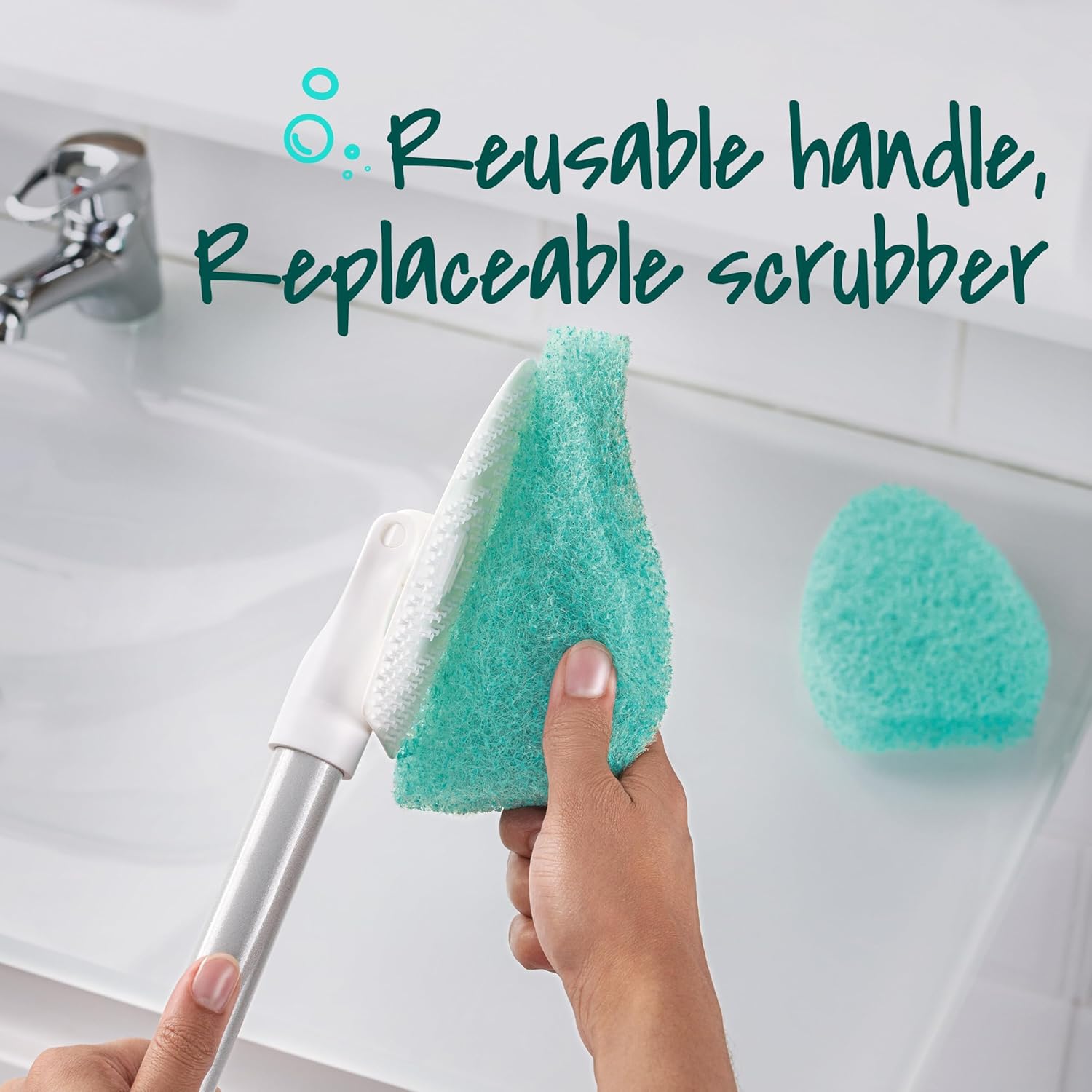 Scotch-Brite_Extendable_Tub_&_Tile_Scrubber_Kit,_Includes_1_Handle_and_3_Non-Scratch_Scrubber_Pads