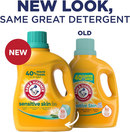 ARM_&_HAMMER_Sensitive_Skin_Liquid_Laundry_Detergent,_Fresh_Scent,_105_fl_oz,_105_Loads