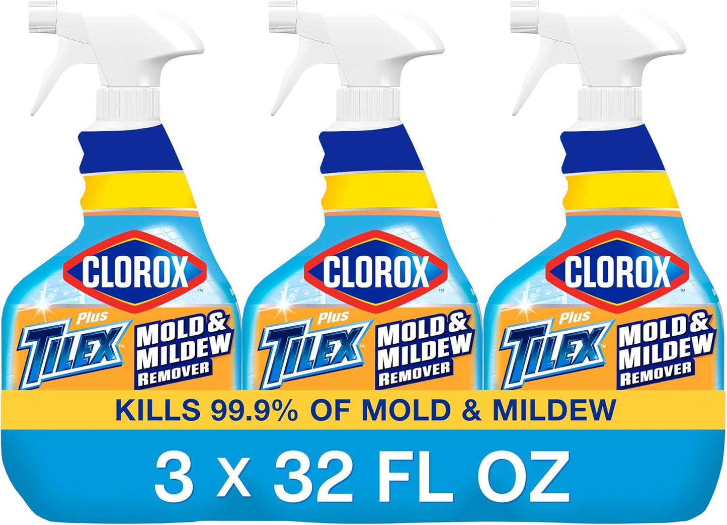 Clorox_Plus_Tilex_Mold_and_Mildew_Remover_with_Bleach,_Spray_Bottle,_32_Fluid_Ounces,_Unscented,_Pack_of_3