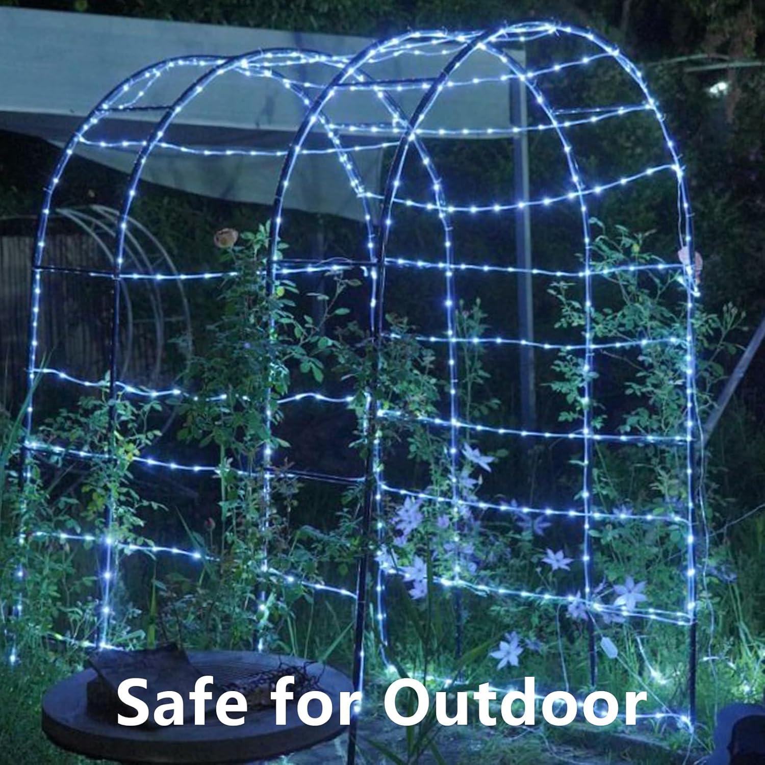 QITONG_White_Solar_Christmas_Lights,_2_Pack_Each_33ft_100LED_Rope_Light_Outdoor_Waterproof,_8_Modes_Fairy_Lights_in_Clear_Thin_Tube