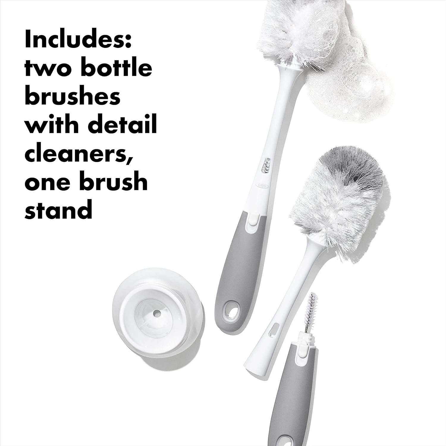 OXO_Tot_Bottle_Brush_with_Nipple_Cleaner_and_Stand_–_Gray,_2-Pack