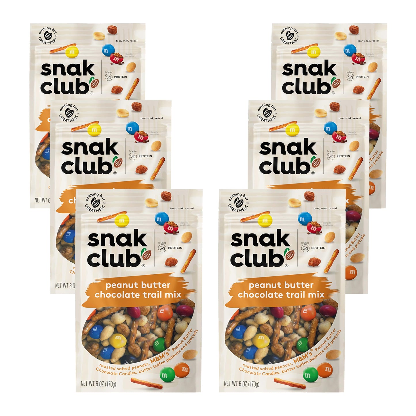 Snak_Club_Peanut_Butter_Chocolate_Trail_Mix,_Toffee_Peanuts,_Pretzels,_Candies,_Family_Size,_11_Ounce_Snack_Sweet_Dessert_Bonbon