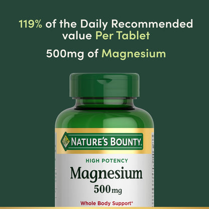 Nature's_Bounty_Magnesium,_Bone_and_Muscle_Health,_Whole_Body_Support,_Tablets,_500_Mg,_200_Ct