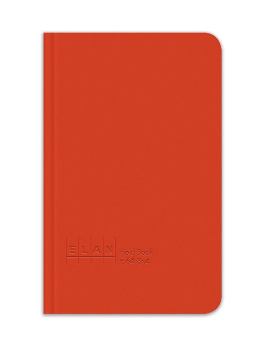 Elan_Publishing_Company_E64-8x4_Field_Surveying_Book_4_⅝_x_7_¼,_Bright_Orange_Cover