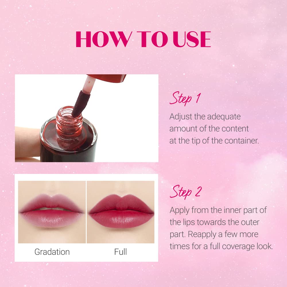 ETUDE_Dear_Darling_Water_Tint_Cherry_Ade_(21AD)_|_Vivid_Color_Lip_Stain_with_Moisturizing_Weightless_&_Non-sticky_Finish_Lip_Stain_|_Smudge-proof_&_Lightweight_Lip_Tint_|_K-beauty_Gloss_Lipgloss_Lipstick_Makeup_Glossy_Cosmetic_Lip_Care_Moisturizer