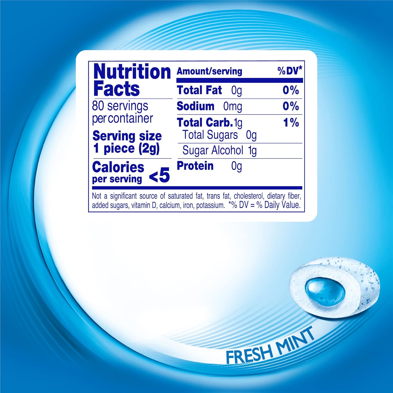 Mentos_Pure_Fresh_Sugar-Free_Chewing_Gum_with_Xylitol,_Mint,_in_a_recyclable_90%_Paperboard_Bottle,_80_Piece_(Pack_of_1)