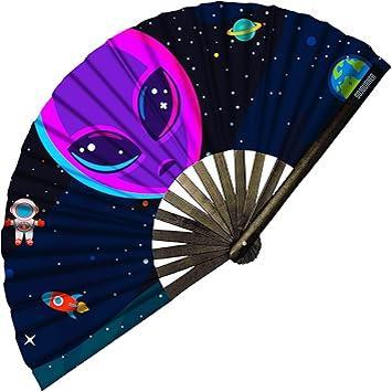 SoJourner_Bags_Rave_Fan_-_Large_Folding_Fan_-_Clack_Fan_Hand_for_Raves,_Halloween,_Burlesque,_Rainbow_Outfits_for_Women_&_Festival_Accessories