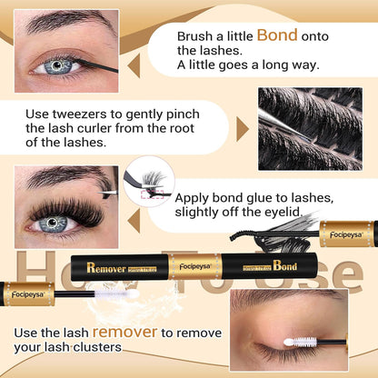 Lash_Extension_Kit_Fluffy_Eyelash_Clusters_Kit_10-18mm_Eyelash_Extension_Kit_80D_Individual_Lashes_DIY_Lash_Extension_Kit_200pcs_Lash_Clusters_with_Bond_Lash_Remover_Lash_Applicator_by_Focipeysa