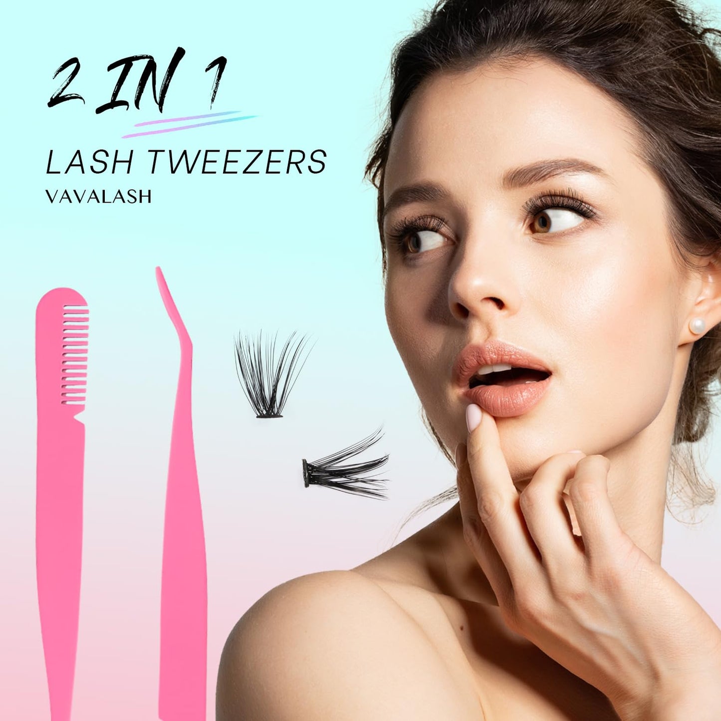 VAVALASH_DIY_Lash_Extensions_Kit_Individual_Cluster_Lashes_Kit_with_280_Lash_Clusters_30D+40D-0.07-D-10-16Mix,_Lash_Bond_and_Seal,_Lash_Applicator_for_DIY_Eyelash_Extensions_at_Home_Makeup_Eyelashes_Extensions_Cosmetic_Salon