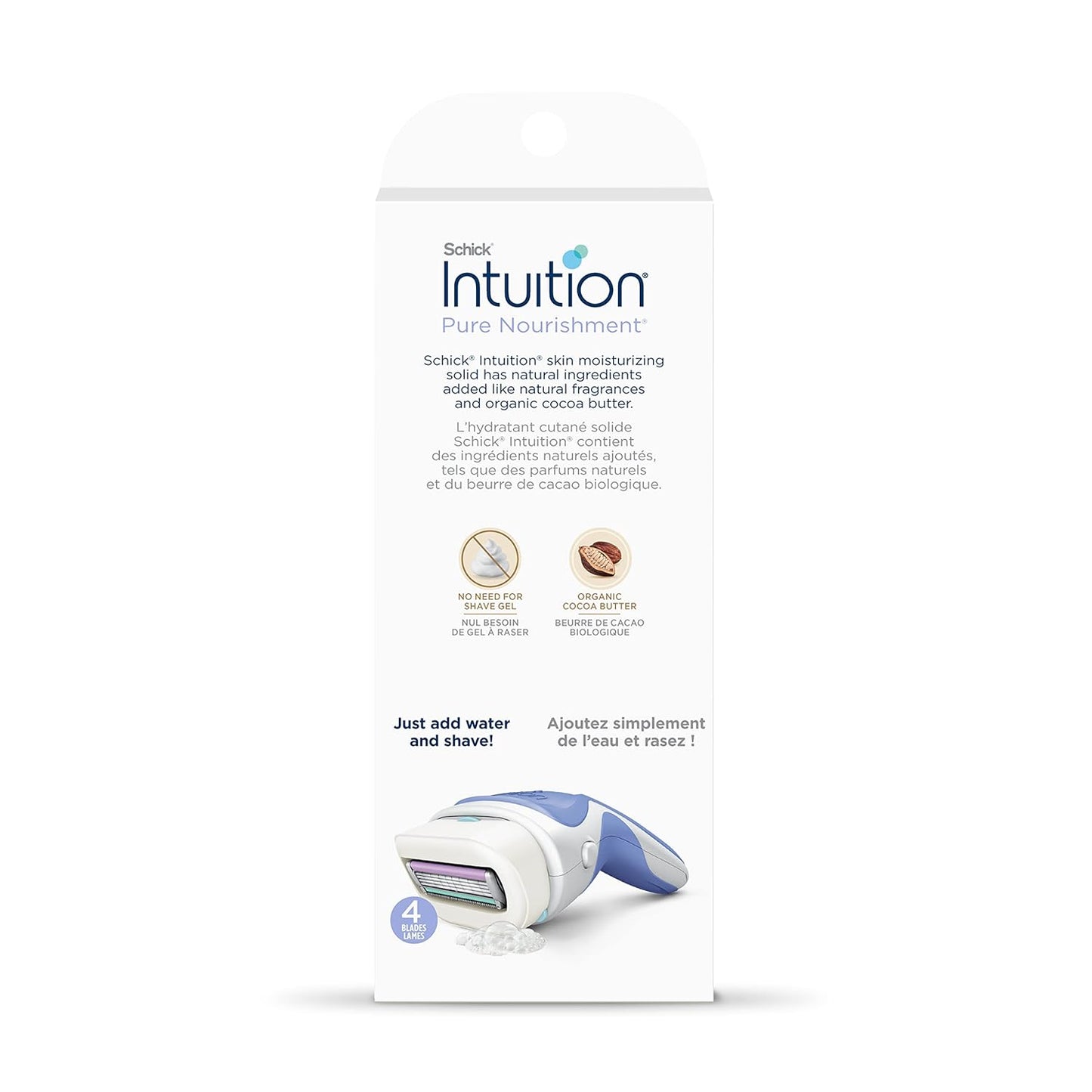 Razors_for_Women_|_1_Razor_&_2_Intuition_Razor_Blades_Refill_with_Organic_Cocoa_Butter
