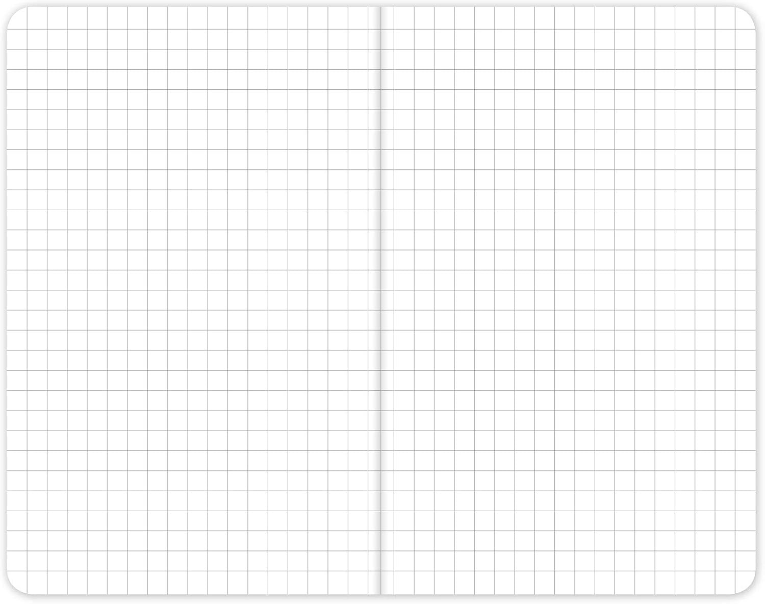 Elan_Publishing_Company_Field_Notebook/Pocket_Journal_-_3.5"x5.5"_Black_Graph_Memo_Book_Pack_of_5