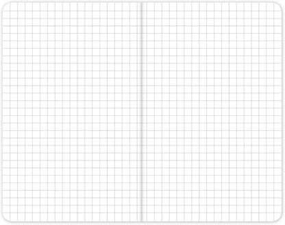 Elan_Publishing_Company_Field_Notebook/Pocket_Journal_-_3.5"x5.5"_Black_Graph_Memo_Book_Pack_of_5