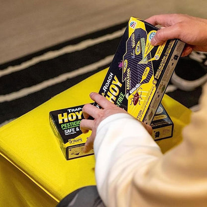HOY_HOY_Trap_A_Roach_-_Bait_Glue_Traps,_Great_for_Home_with_Kids_&_Pets_Indoor,_Sticky_Pest_Control_Trap,_Roach_Killer,_Made_in_Japan_5_Traps