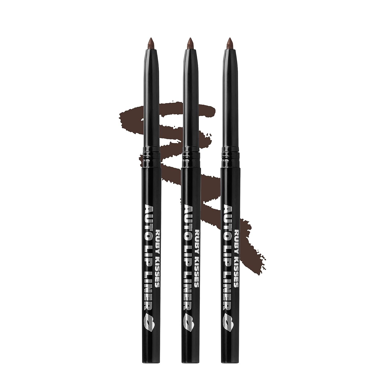 Ruby_Kisses_Auto_Lip_Liner_Pencil,_Long_Lasting_&_Non-Fading,_Smooth_Application,_Non-Feathering_with_Rich_Color,_No_Sharpener_Needed,_Ideal_for_Full_Lips_Look_(3_PACK)_Eyeliner_Lipliner_Makeup__Cosmetic
