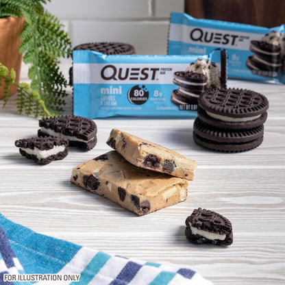 Quest_Nutrition_Mini_Cookies_&_Cream_Protein_Bars,_8g_Protein,_1g_Sugar,_2g_Net_Carbs,_Gluten_Free,_14_Count