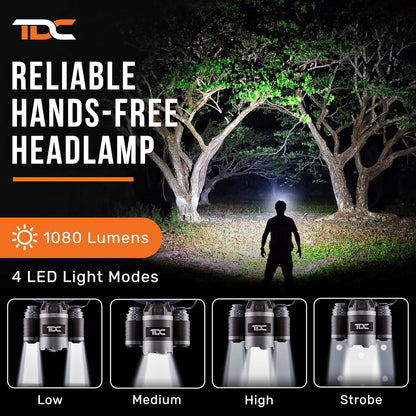 TDC_Head_Lamp_Led_Rechargeable_Super_Bright_-_USB-C_Headlamp_for_Adults_-_Head_Lights_for_Forehead_-_1080_Lumen_Head_Flashlight_-_10HR_Battery_for_Hardhat,_Camping,_Hunting,_Work