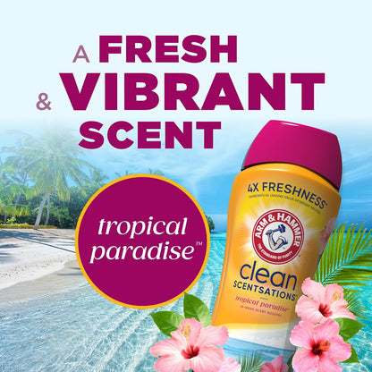 ARM_&_HAMMER_Clean_Scentsations_In-Wash_Scent_Booster,_Laundry_Scent_Booster_Tropical_Paradise_scent,_45_Oz