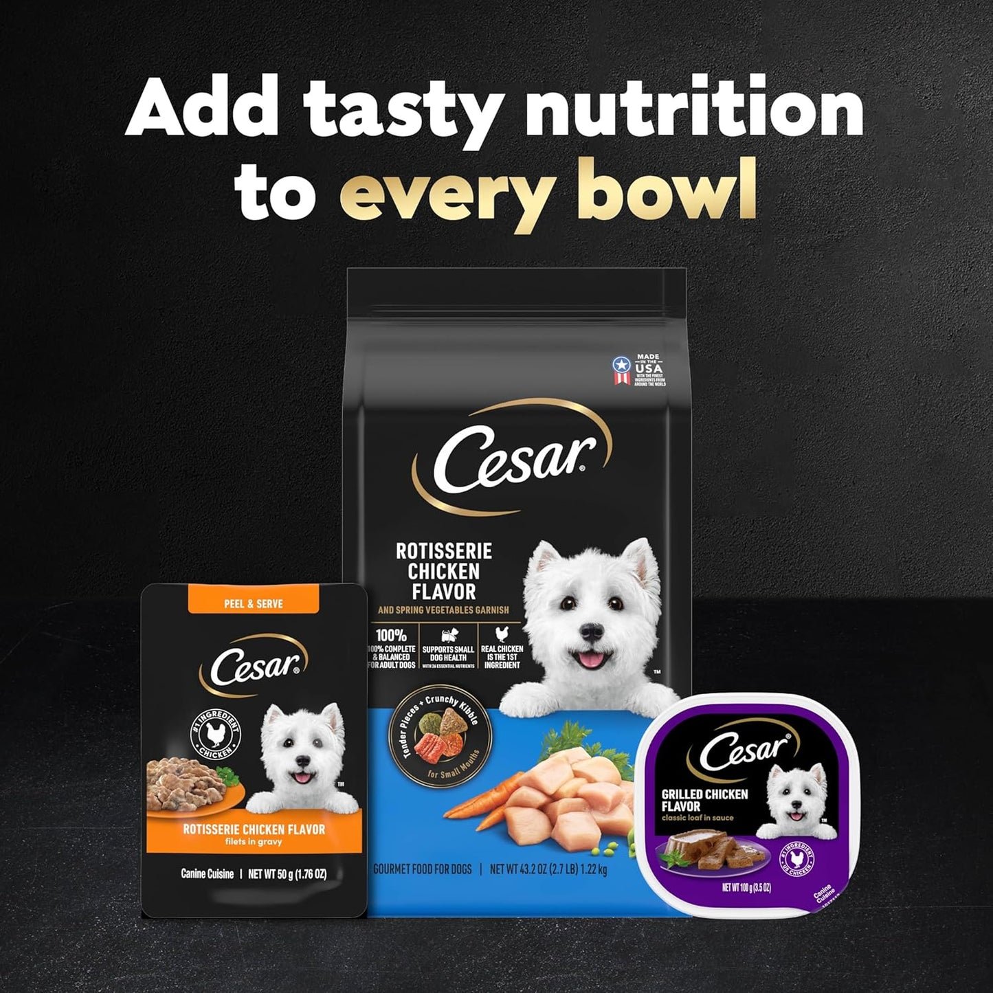 Cesar_Filets_in_Gravy_Wet_Dog_Food_Rotisserie_Chicken_Flavor,_Filet_Mignon_Flavor,_and_Wood-Grilled_Chicken_Variety_Pack,_Wet_Food_for_Dogs,_1.76_oz._Mini-Pouches,_40_Count