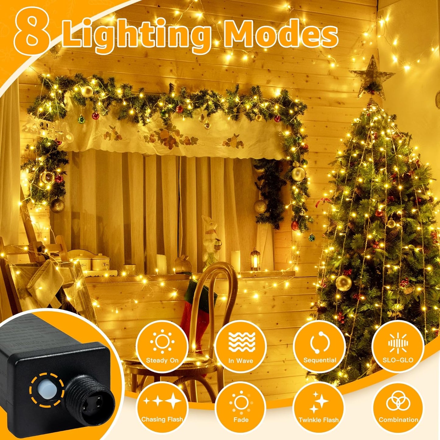 Ollny_120LED_40FT_String_Lights,_Waterproof_Connectable_Christmas_Lights_with_Timer_8_Modes,_Warm_White_Plug_in_Fairy_Light_for_Indoor_Outdoor_Bedroom_Xmas_Tree_Holiday_Party_Decorations