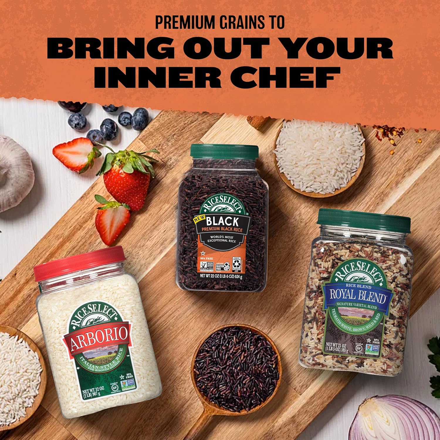 RiceSelect_Premium_Black_Rice,_Whole-Grain,_Gluten-Free,_Non-GMO,_and_Vegan_Rice,_BPA-Free_22-Ounce_Jar_(Pack_of_1)