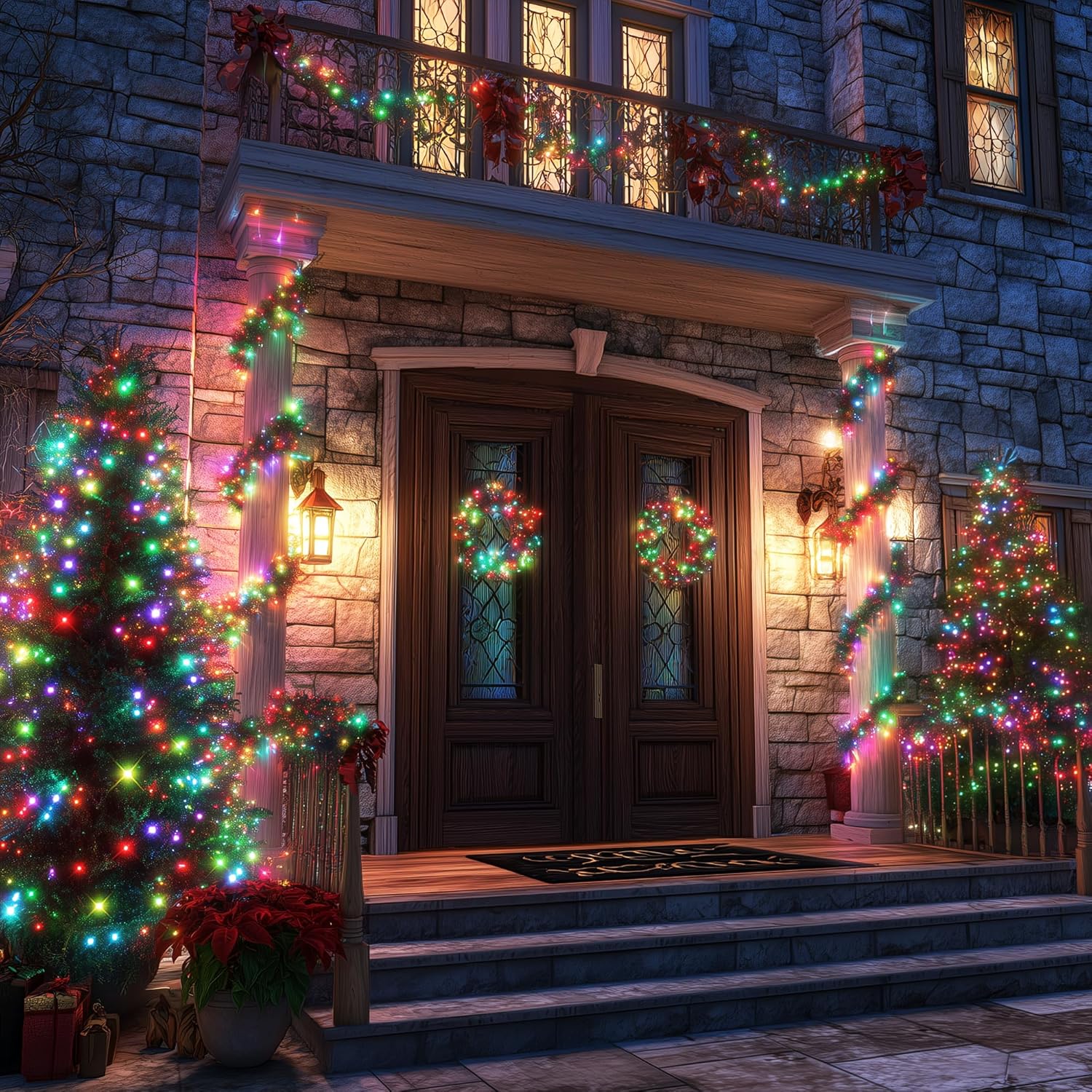 Joomer_Christmas_String_Lights_-_66FT_200LED_RGB_String_Lights_with_Remote,_Waterproof_Outdoor_Indoor_with_Timer_Memory_Function_for_Tree,_Yard,_Christmas_Decor_(Non-Connectable)