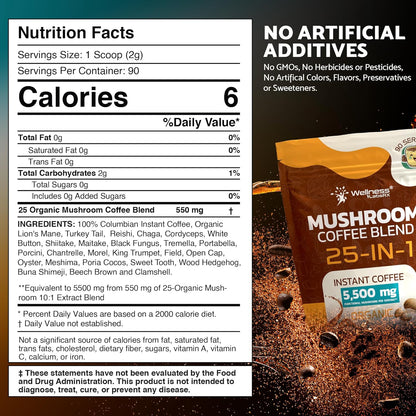 Mushroom_Coffee_Organic_Instant_Coffee,_25-in-1,_Third-Party_Tested_Keto_Friendly_Lions_Mane_Supplement_with_Functional_Mushrooms_–_Shiitake,_Reishi,_Lion’s_Mane_&_More_|_Smooth,_Rich_Flavor_-_90_Servings