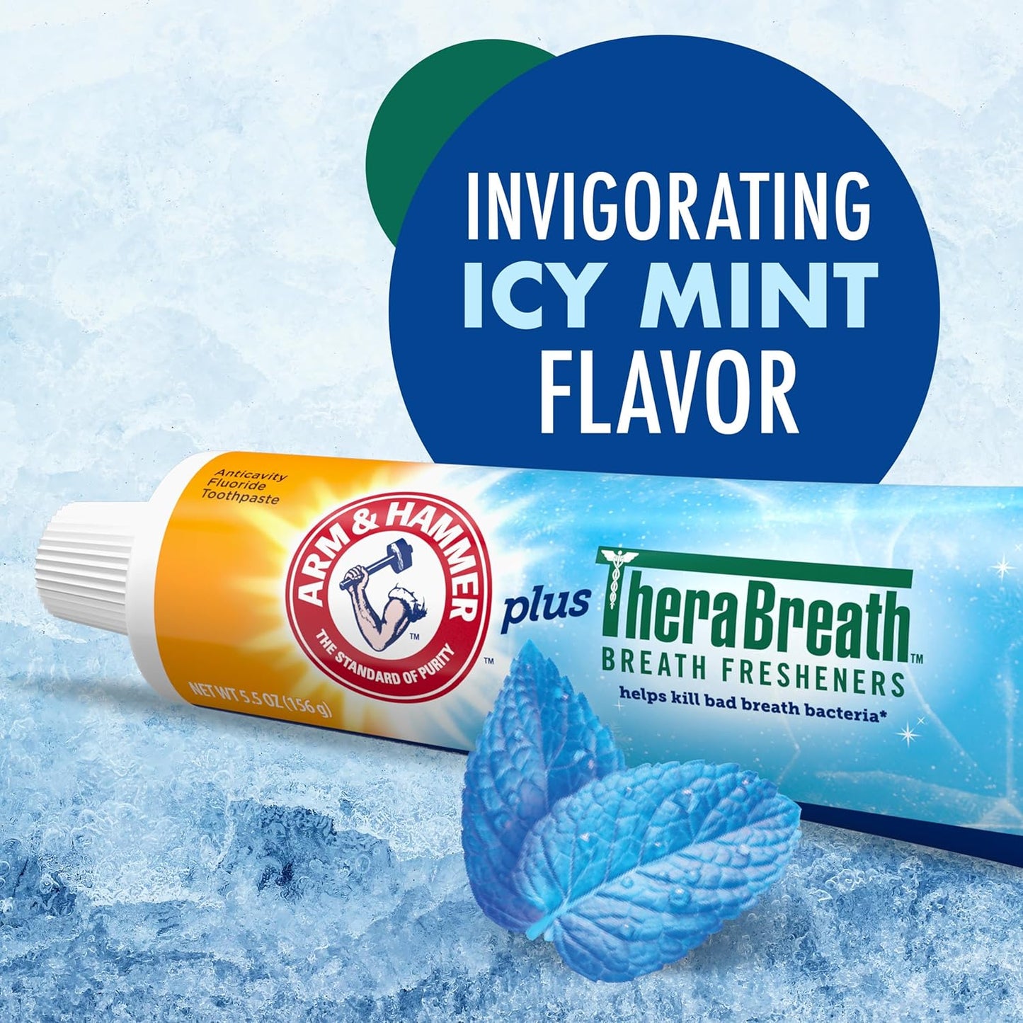 ARM_&_Hammer_Toothpaste_Plus_TheraBreath_Breath_Fresheners,_ICY_Mint_Flavor,_Teeth_Whitening_Toothpaste,_Anticavity_Fluoride_for_Bad_Breath,_5.5_Oz_(Pack_of_2)