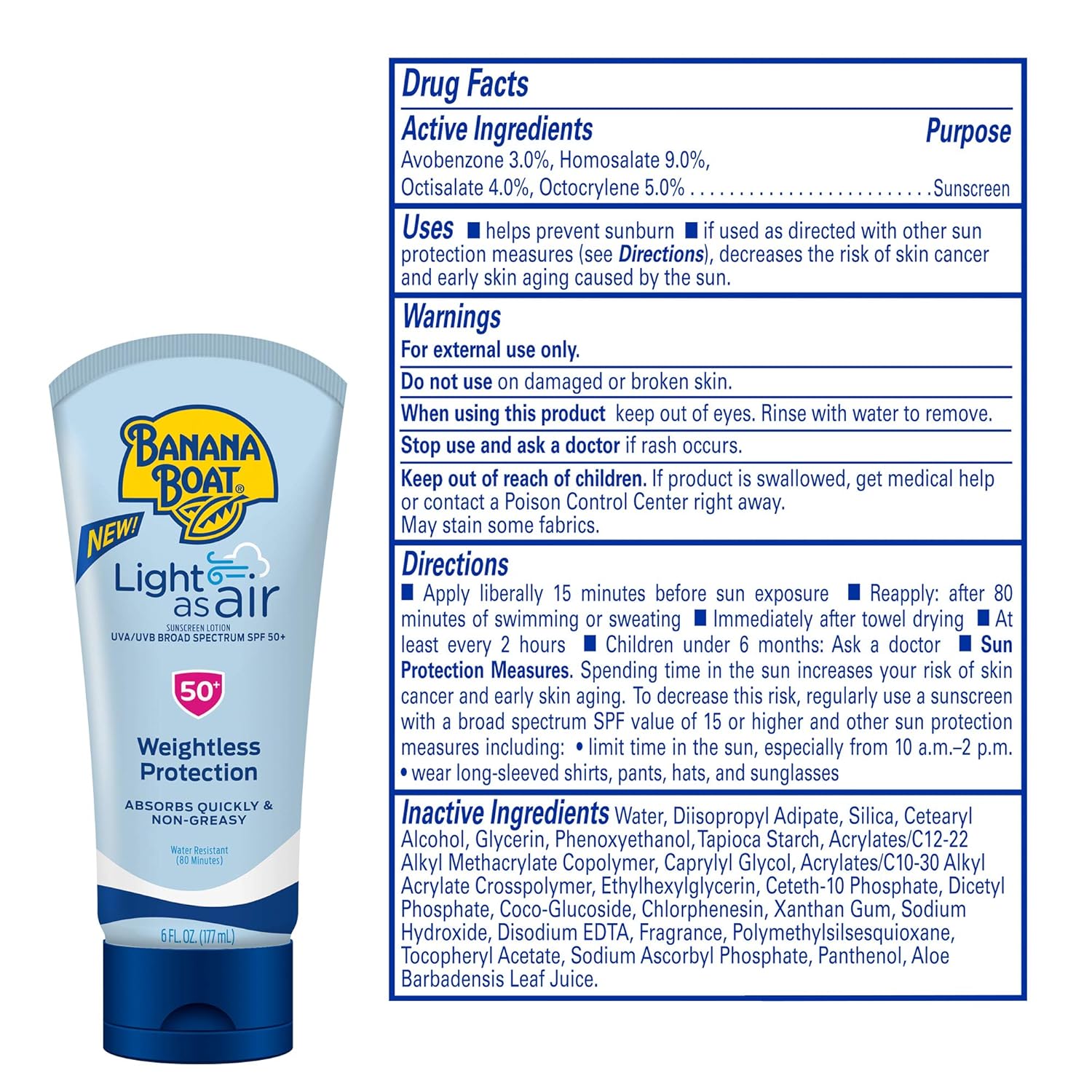 Banana_Boat_Light_As_Air_Sunscreen_Lotion_SPF_50_Twin_Pack_|_Lightweight_&_Non-Greasy_Lotion_Sunscreen_SPF_50,_Sunblock,_Oxybenzone_Free,_6oz_each
