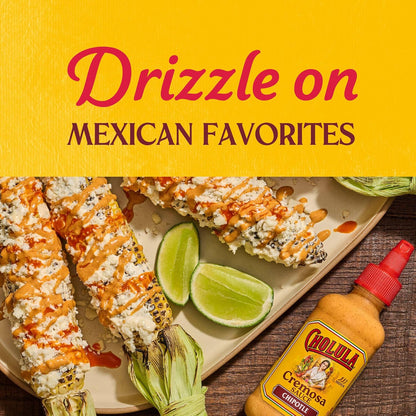 Cholula_Cremosa_Sauce,_Chipotle,_Medium_Heat,_Creamy,_Smoky,_Squeezable_Topping_For_Elotes,_Tacos,_Soup,_Tostadas,_Nachos_and_More,_8_fl_oz