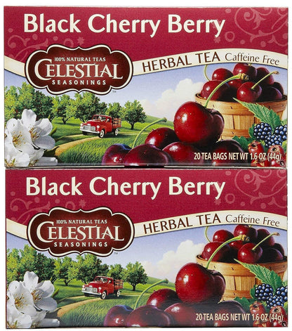 Celestial_Seasonings_Black_Cherry_Berry_Tea_Bags,_20_Count_(Pack_of_2)