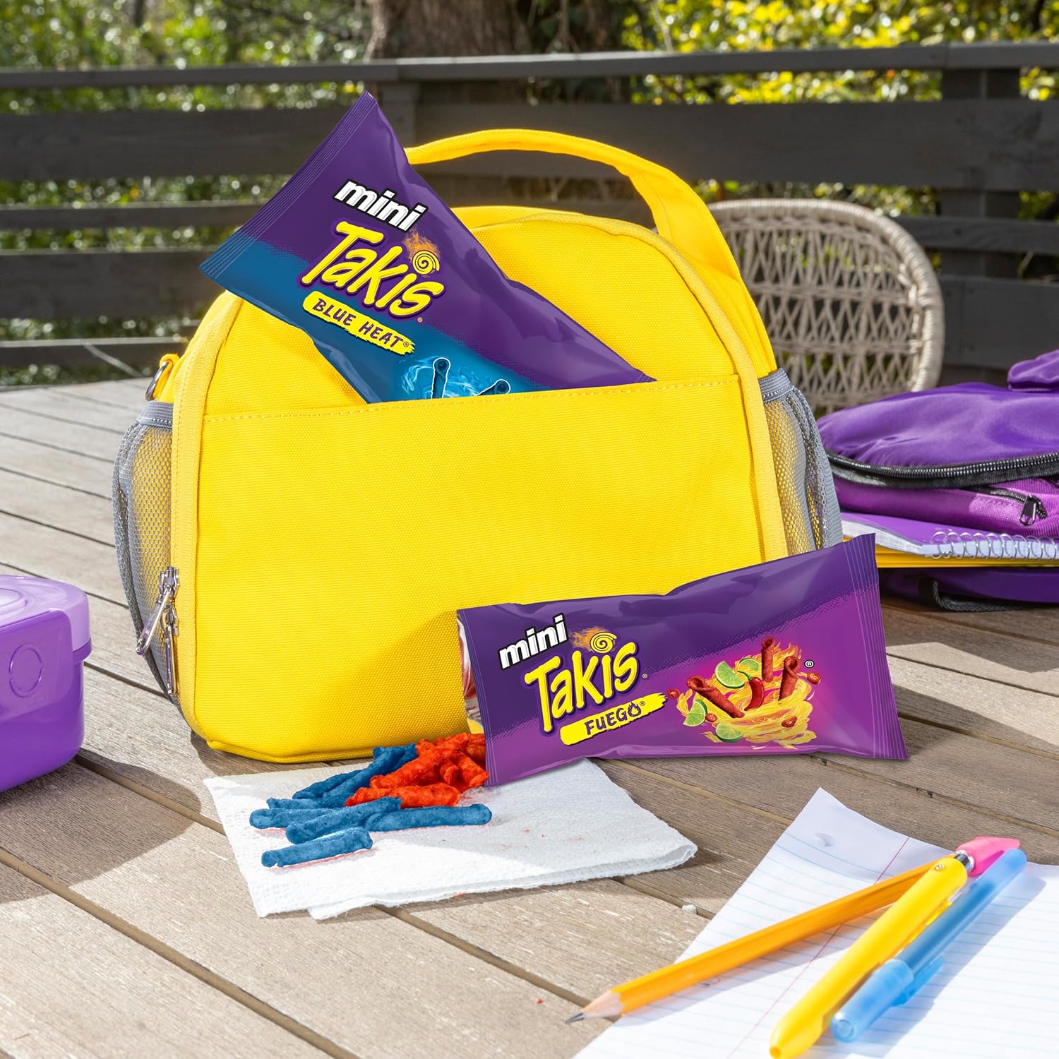 Takis_Mini_25_pc_/_1.23_oz_Bite_Size_Variety_Pack,_Assorted_Flavored_Mixed_Rolled_Tortilla_Chips_–_(15)_Fuego,_(10)_Blue_Heat
