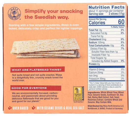 Wasa_Flatbread_Thins_Crackers,_Sesame_and_Sea_Salt,_6.7_Ounce_(Pack_of_1)