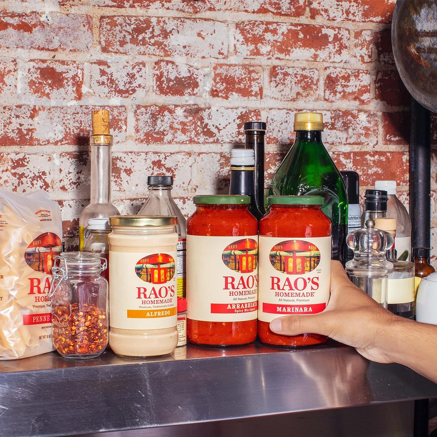 Rao's_Homemade_Penne_Pasta,_16oz,_Traditionally_Crafted,_Premium_Quality,_From_Durum_Semolina_Flour,_Traditional_Bronze_Die_Cut,_Imported_from_Italy