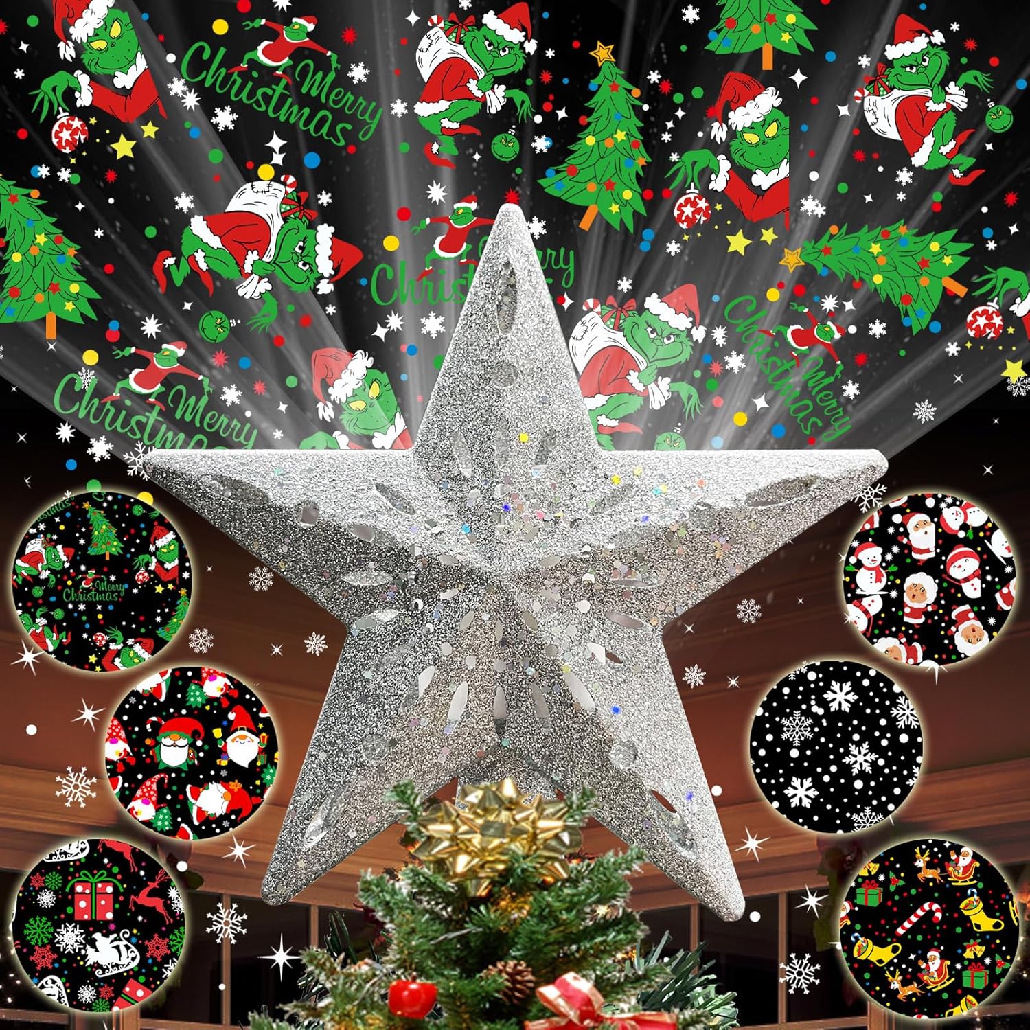 10"_Christmas_Tree_Topper_Projector_with_6_Projection_Modes,_Built-in_LED_Rotating_Light,_3D_Glitter_Dynamic_Projector_Light_Up_Xmas_Tree_Topper_Star_for_Christmas_Holiday_Party_Decorations_Gifts